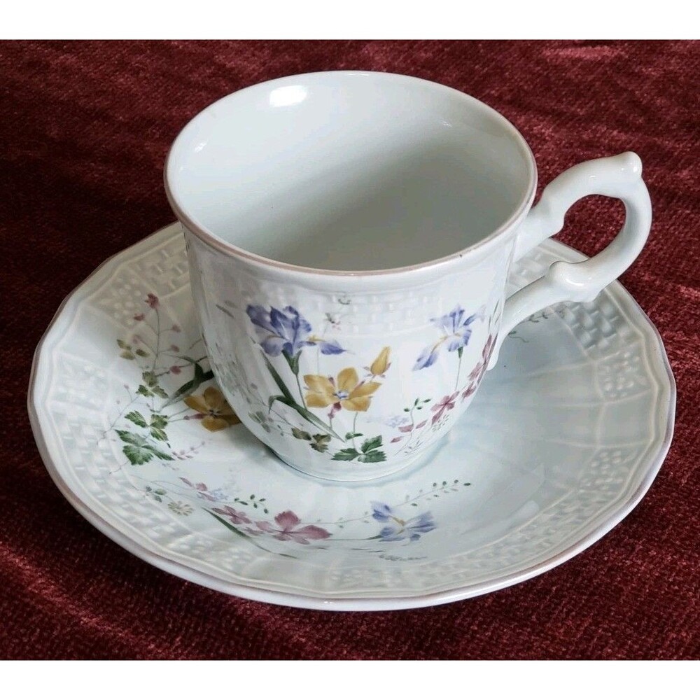 Mikasa Precious Blue Christy Japan Tea Cup And Saucer